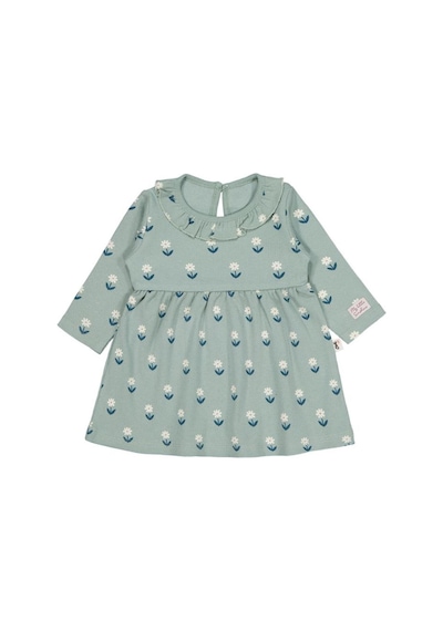 Civil Baby Çiçek Baskılı 6-18 Ay Elbise Çağla Yeşili