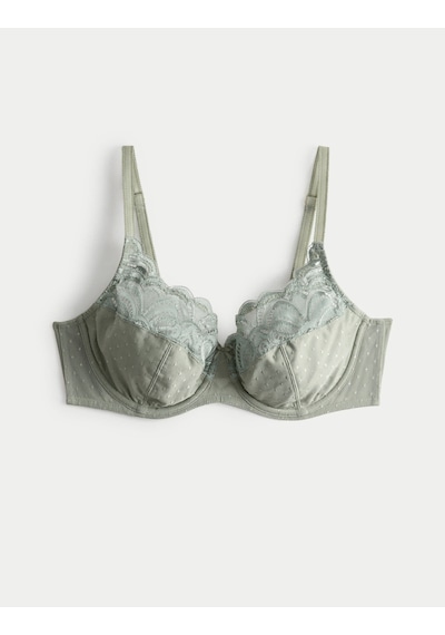 Marks & Spencer Amelia Dantelli Balenli Full Cup Sütyen T33002306 Yeşil