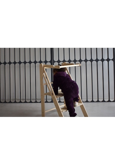 Çocuklar İçin Montessori Ahşap Öğrenme Kulesi Ahşap