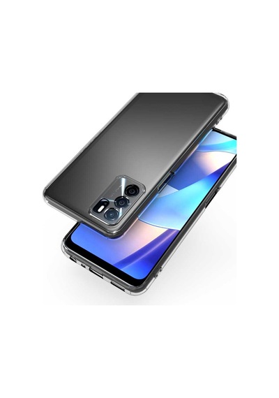 Oppo A16 Kılıf Kamera Korumalı Süper Silikon Kapak Renksiz