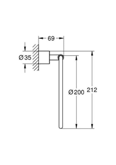 Grohe Atrio Halka Havluluk 40307003