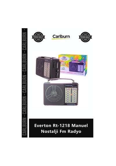 Özel Üretim Şık Tasarım Ahşap Retro Portatif Bluetooth Everton Rt1218 Manuel Nostalji Fm Radyo
