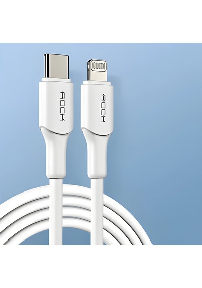Mfı Lisanslı Pd Type-c To Lightning 1.20m Hızlı Şarj Ve Data Kablosu Beyaz