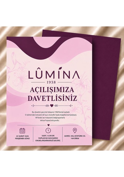 1000 Adet Ekonomik Kurumsal Davetiyesi Ve Zarf 006