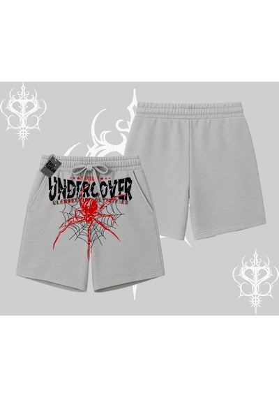 Tarzsokak Beyaz Şort Spider Undercover Gri