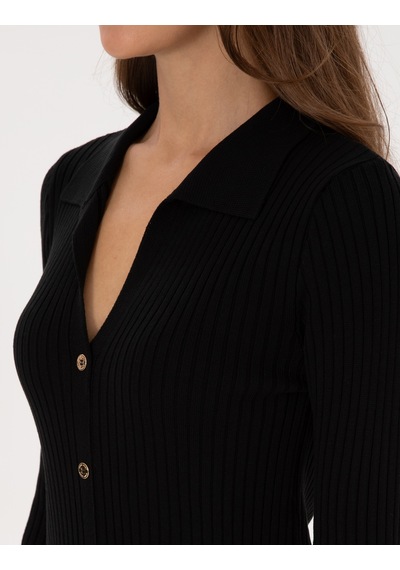 Pierre Cardin Kadın Siyah Elbise Triko 50308196-vr046 Siyah