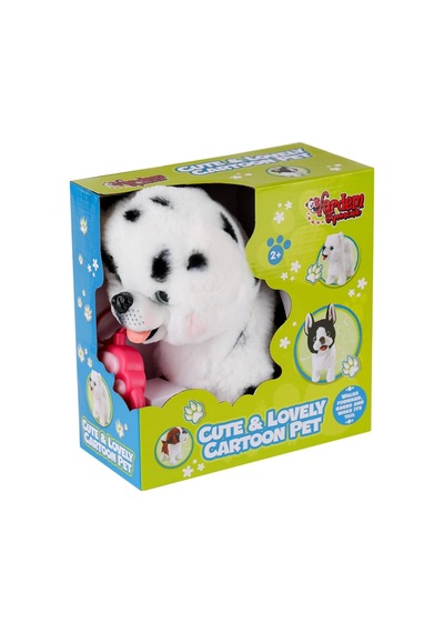 Pr66022-25 Yürüyen Tasmalı Peluş Köpek