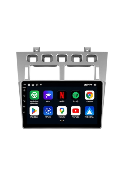Chery Alia 2008-2011 Android Multimedya Carplay Android Auto Navigasyon Kameralı 4gb Ram 64gb 9"