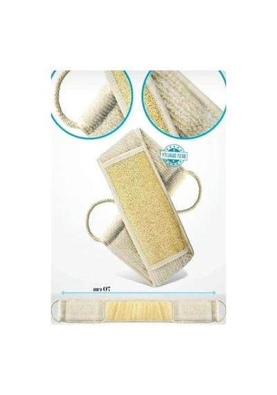 Çift Taraflı Peeling Lifi - Doğal Kabak Lifinden, 70x11 Cm