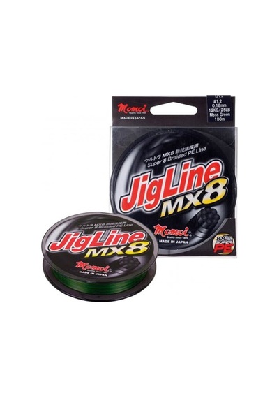 Momoi Jigline Mx8 0.18Mm 300Mt. Yeşil Ip Misina