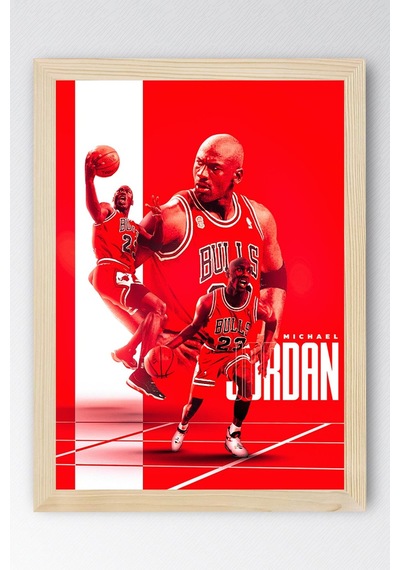 Michael Jordan Çerçeveli Tablo - Basketbol Nba Posteri Tablo