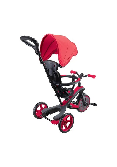 Globber Explorer 4in1 Trike Bisiklet - Kırmızı 634-102 Çok Renkli