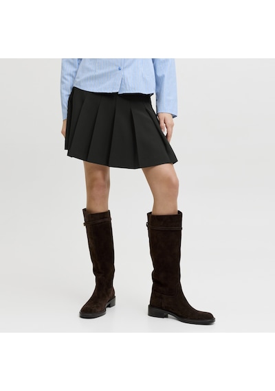 Jack & Jones Kadin Pileli Mini Boy Etek - Sofia - 12287874 Siyah