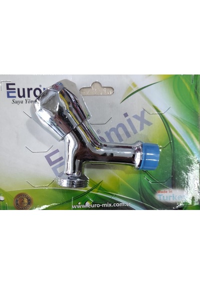 Euromix Çamaşır Musluk Vakumlu Paket Krom