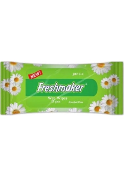 Freshmaker Islak Cem Mendil - Alkolsüz Ve Ph Dengelenmiş - Çiçeksi Kokular - 15 Adetlik 1 Paket 15'li Set Freshmaker Islak Cem Mendil - Alkolsüz Ve Ph Dengelenmiş - Çiçeksi Kokular - 15 Adetlik 1 Paket 15'li Set