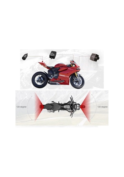 Innovv K3 Motorsiklet Kamerası Full Hd. Ön-Arka &Loop Kaydı. Ip67
