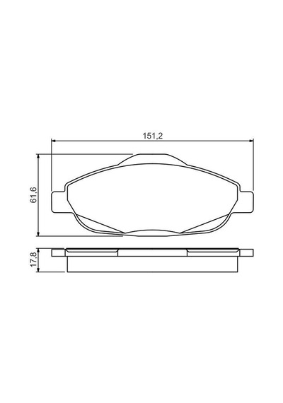 Peugeot 308 Ön Fren Balatası 1.6 Hdi / 1.6 Vti 2008-2014 Bosch