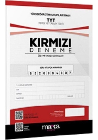 TYT Yeni Nesil Kırmızı Deneme Tamamı Video Çözümlü -  Marka Yayınları