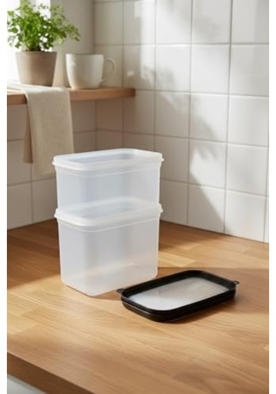 Hide Plus 2'lı Saklama Kabı Siyah 2x 1,9lt