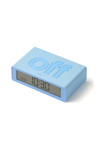 Lexon Flip Mini Şarj Edilebilir Alarm Saat Açık Mavi