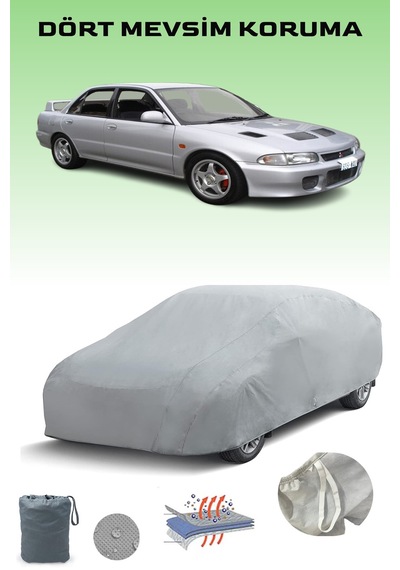 Gri Mitsubishi Lancer Evolution 1 Araba Brandası, Oto Örtüsü, Araba Çadırı Gri
