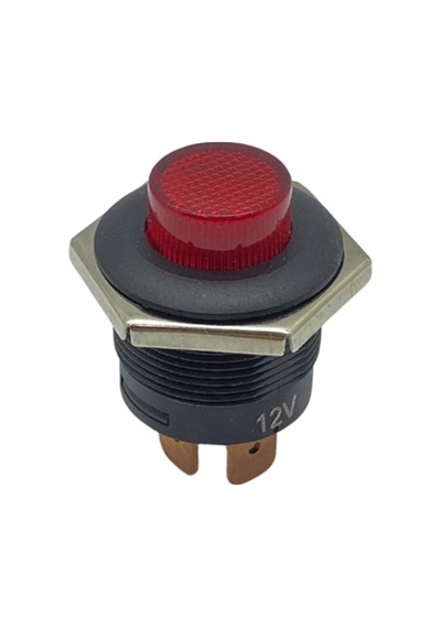 24v Buton Led Işıklı fişli 10 A 22 Mm Kırmızı N11.2782