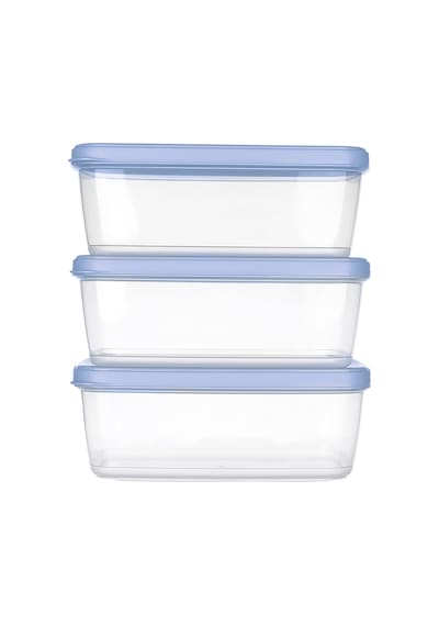 Titiz Aria Saklama Kabı 3'lü Set 1200 Ml 5 Adet Çok Renkli