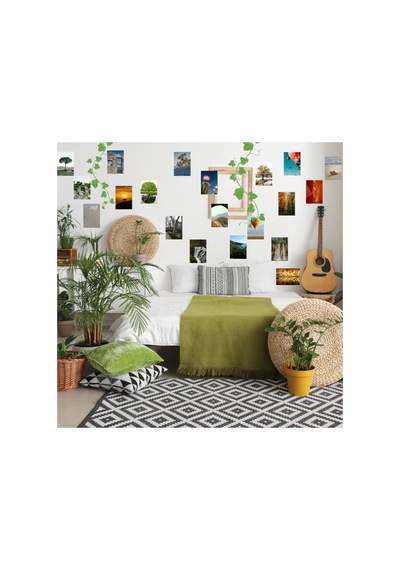 20 Adet A5 Doğa Ve Orman Temalı Poster Seti Green Aesthetic Duvar Kolajı Dekoratif Oda Afiş Seti