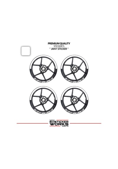 Bajaj Dominar 400 Jant Şeridi Yarım Jant Kaplama & D400 Yazı Sticker Seti 16740031