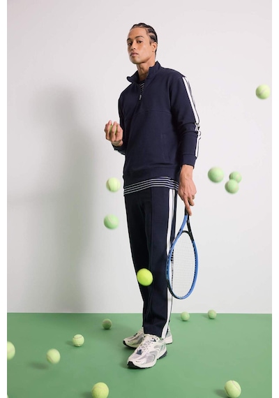 Defacto Defactofit Standart Fit Dik Yaka Sporcu Sweatshirt D1953ax25aunv253 Lacivert