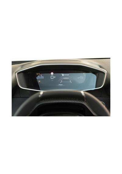 Peugeot Uyumlu 2008 10 İnç Dijital Gösterge Araç Ekran Koruyucu 9h Nano Kırılmaz Şeffaf