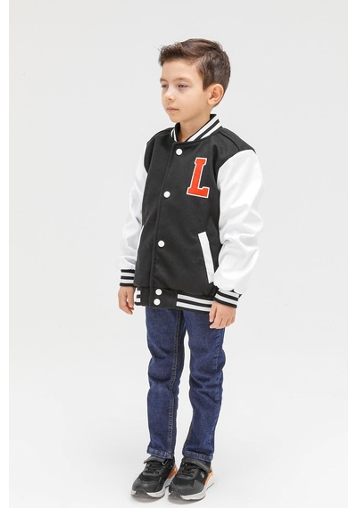 Benitto Kids Erkek Çocuk Mevsimlik Kaşe Kolej Mont 51299-siyah Siyah