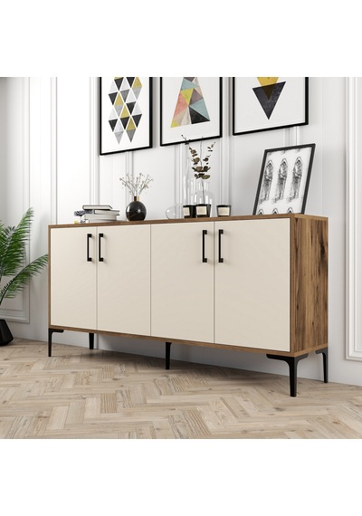 Kiev 160cm Konsol - Ceviz / Krem