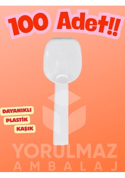 Plastik Panda Tatlı Kaşık 100 Adet Tek Kullanımlık Eğlenceli Parti Kaşığı Renkli
