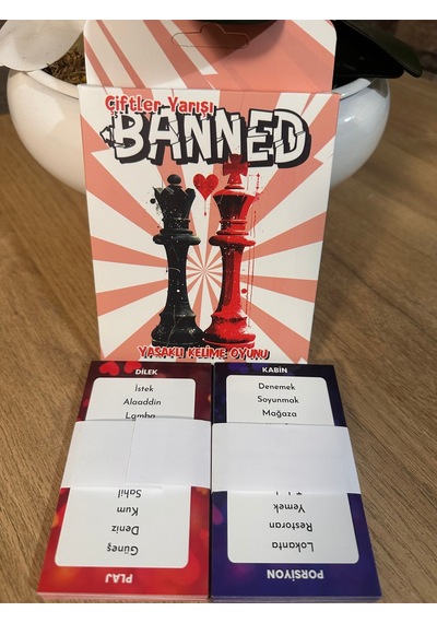 Banned Yasaklı Kelime Oyunu Çiftler Yarışı 45 Kart - 180 Kelime