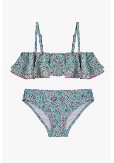 Penti Renkli Kız Çocuk Ditsy Bandeau Bikini Takımı