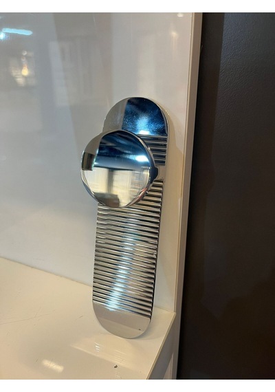 Flow Alfa Metal Kulp 32mm Krom Dolap Kapak Tv Ünite Modern Çekmece Mobilya Komidin Konsol Gümüş