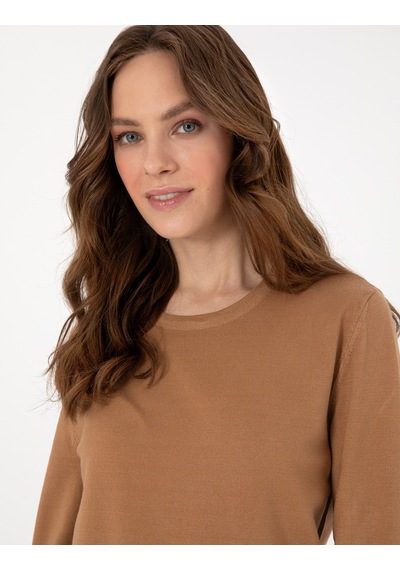 Pierre Cardin Kadın Camel Kazak /triko 50290566-vr015 CAMEL
