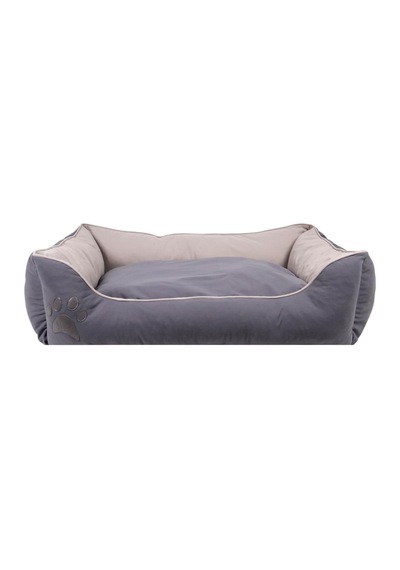 Lucy Köpek Yatağı 40 55 18 Cm Gri Açık Gri - Ortopedik Destekli Pet Yatağı, Yumuşak Dolgulu, Yıkanabilir,