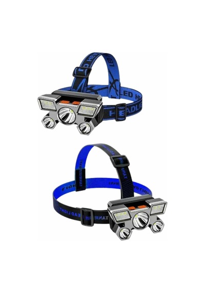 El Feneri Süper Kafa Lambası 4 Modlu 5 Led Kafa Feneri Mh-hs1392-8866 Diğer