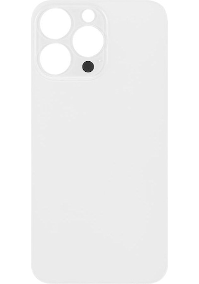 Apple Uyumlu iPhone 13 Pro Arka Pil Batarya Kapağı - Lens Hariç Silver