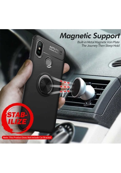 Xiaomi Redmi Note 7 Kilif Yüzüklü Magnetli Ravel Case 389753336