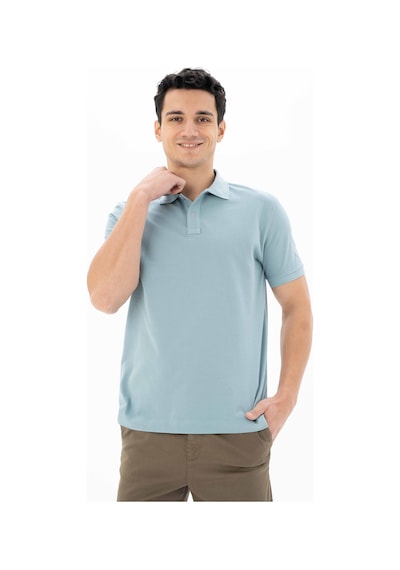 AR-MA Arma Erkek %100 Pamuk Basic Polo Yaka Regular Fit T-shirt Y25374351201 Mavi-m24 Mavi
