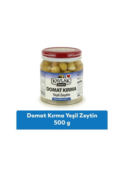 500 Gr Pet Domat Kırma Yeşil Zeytin