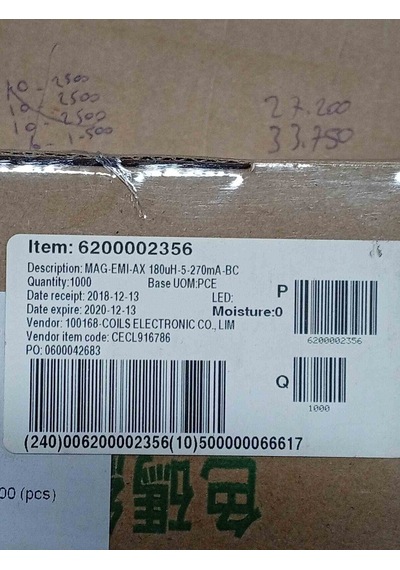 Cecl916786 180uh-5-270ma Inductor Bobin 67 Adet