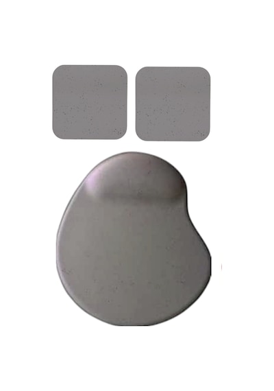 Oval Füme Kum Desen Bilek Destekli Mouse Pad + 2 Adet Kupa Fincan Bardak Altlığı Altlık Set