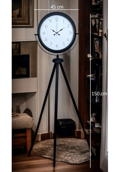 Pure Black Tripod Ayaklı Saat Çok Renkli