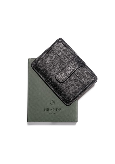 Siyah Cüzdan & Kartlık Unisex 539 Grande Deri Cüzdan Kartlık