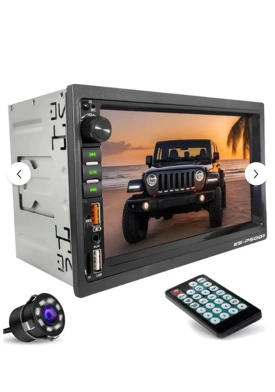Foxus Double Oto Teyp - Dokunmatik Ekran, Bluetooth, Geri Görüş Kamera li, Usb/sd/aux/fm Destekli