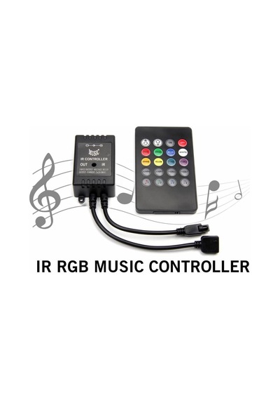 Müziğe Duyarlı Rgb Şerit Led Kumandası 6 Amper